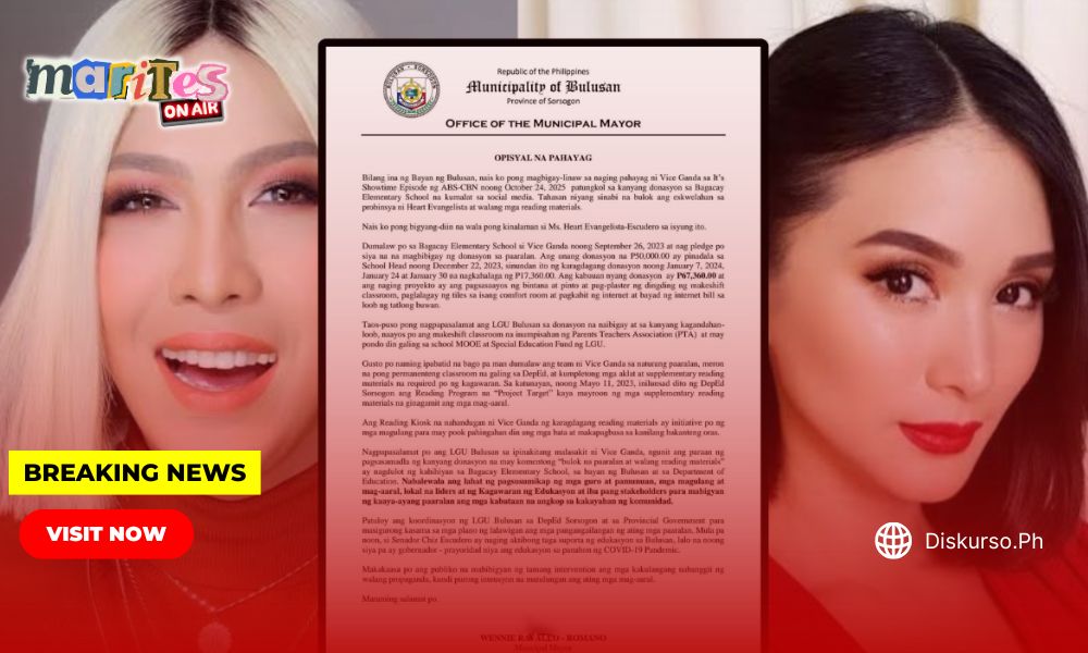 Bulusan Mayor, dumipensa kay Heart Evangelista—nilinaw ang isyung ...