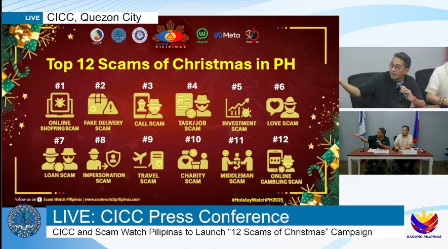 CICC binuking ang ‘12 Scams of Christmas’: Fake sellers, fake sites, fake delivery — kabi-kabila!