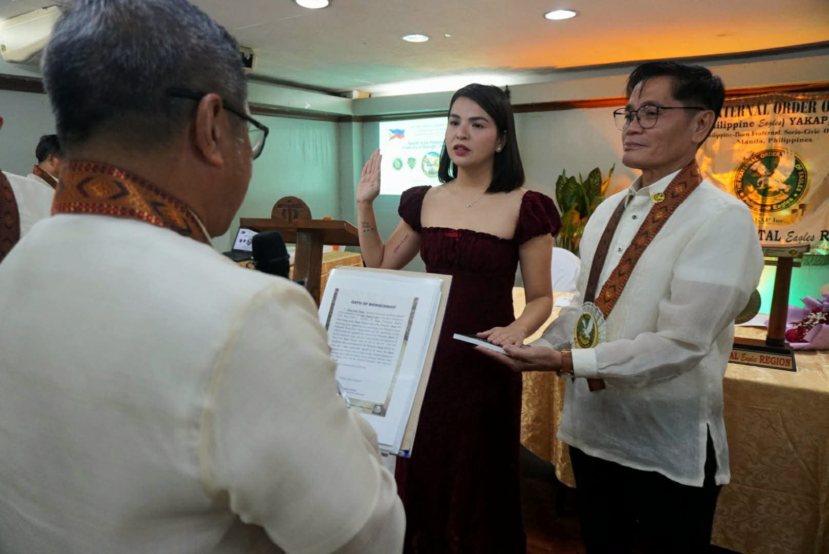 Muntinlupa Vice Mayor Phanie Teves joins Philippine Eagles in a historic induction