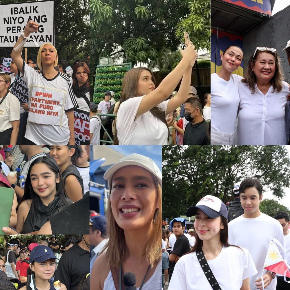 Mga artista at personalidad, nakiisa sa Luneta at EDSA rallies kontra korapsyon