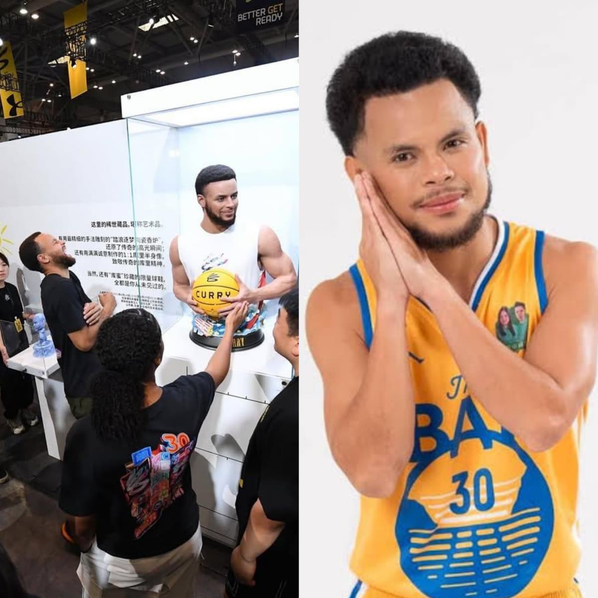 Stephen Curry, napatawa sa estatwa sa China: ‘Mas kamukha raw siya sa Stepping Curry ng Philippines’