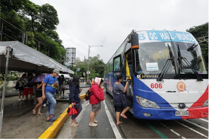 Q City Bus, Tuloy ang Libreng Sakay sa Kabila ng Masamang Panahon