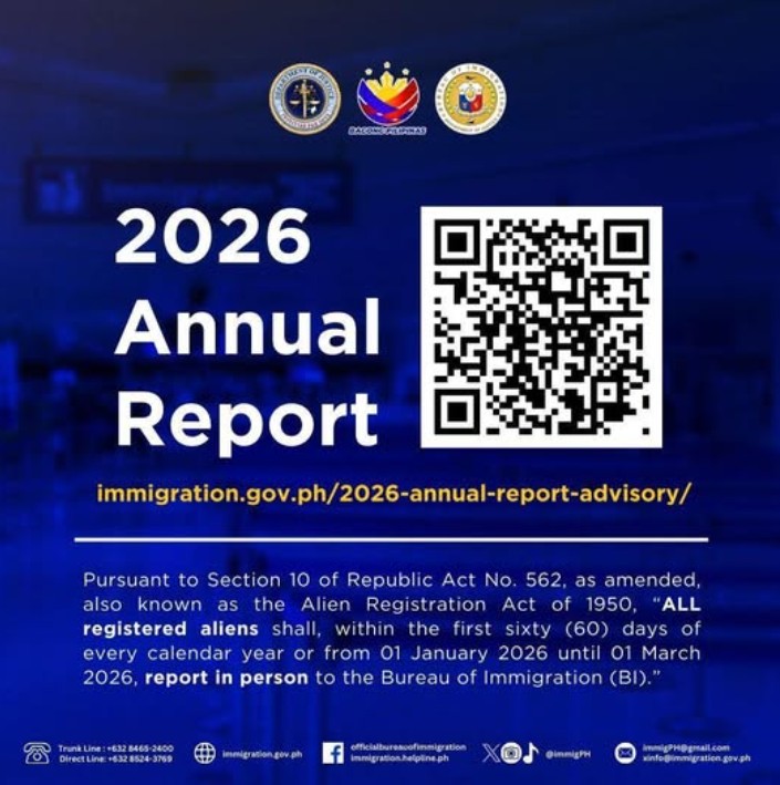 BI sets March 1 deadline for foreign nationals’ annual report