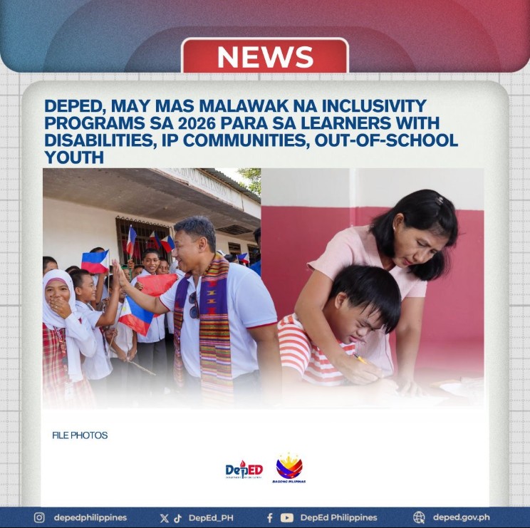 DepEd 2026 budget, tututok sa inklusibong edukasyon; ₱1.04B, ilalaan para sa may special needs