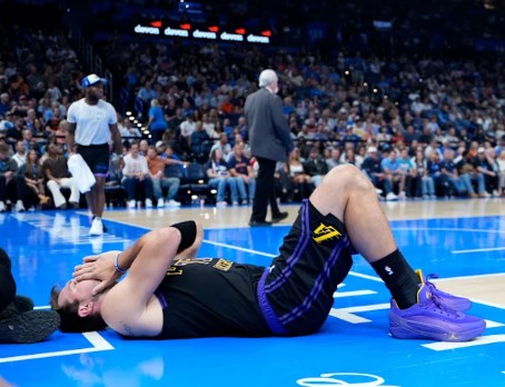 Hamstring heartbreak: Luka Doncic’s crash leaves Lakers limping into the playoffs