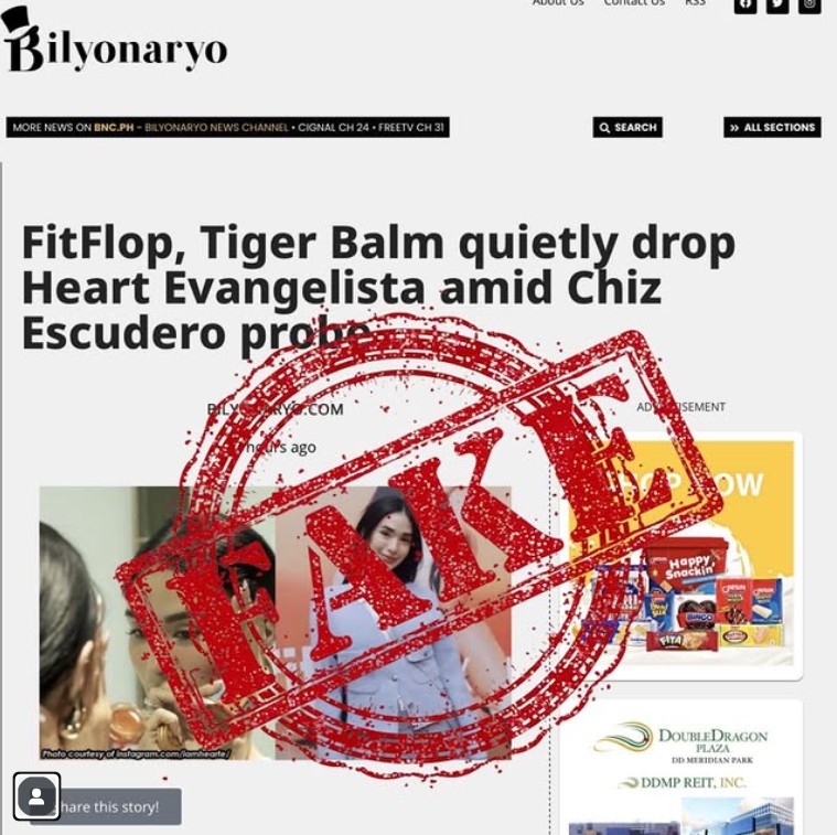 Heart Evangelista, biktima ng fake news; Sparkle, todo depensa