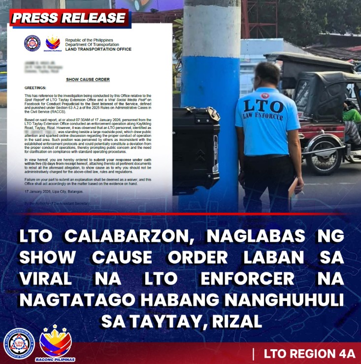 LTO enforcer caught hiding behind post — motorists cry foul over ‘ambush-style’ crackdown