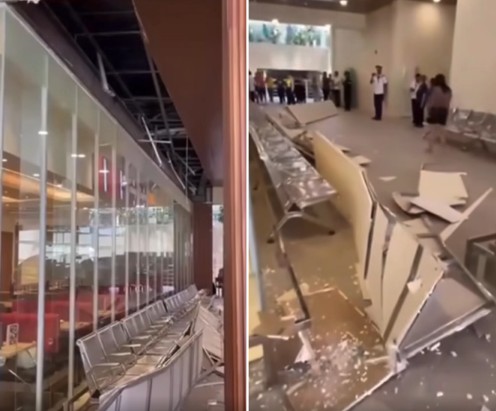NAIA’s billion-peso facelift marred by a falling ceiling — 7 hurt