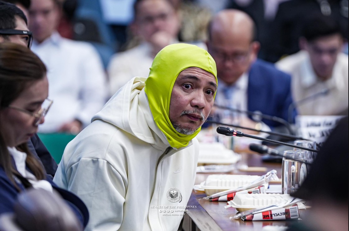 Hoodie of shame: Senate slams ex-DPWH exec’s cowardly cover-up