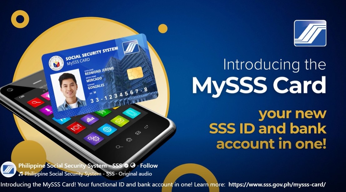 Bagong MySSS Card, may dual function — official ID na, debit card pa