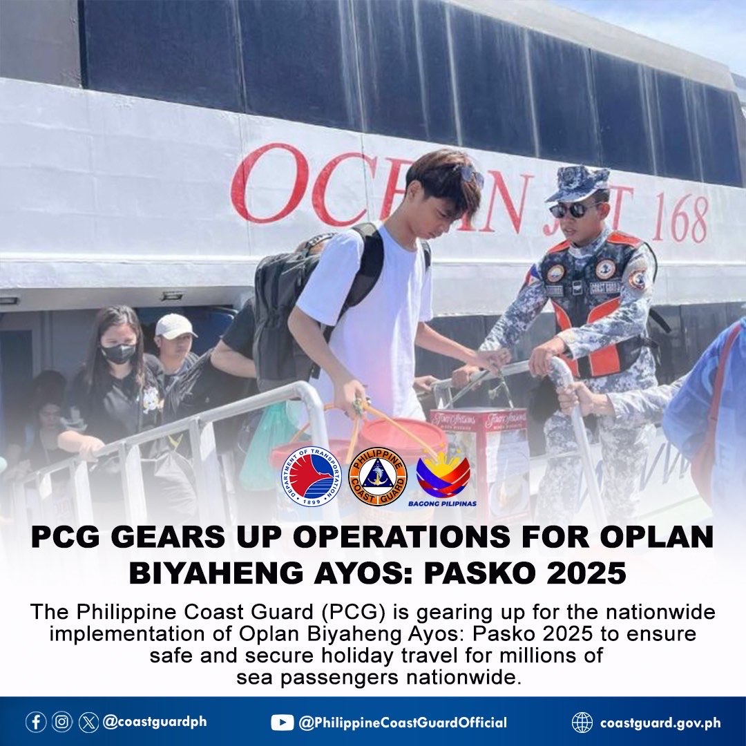 PCG, magpapatupad ng ‘heightened alert status’ bilang paghahanda sa papalapit na holiday season