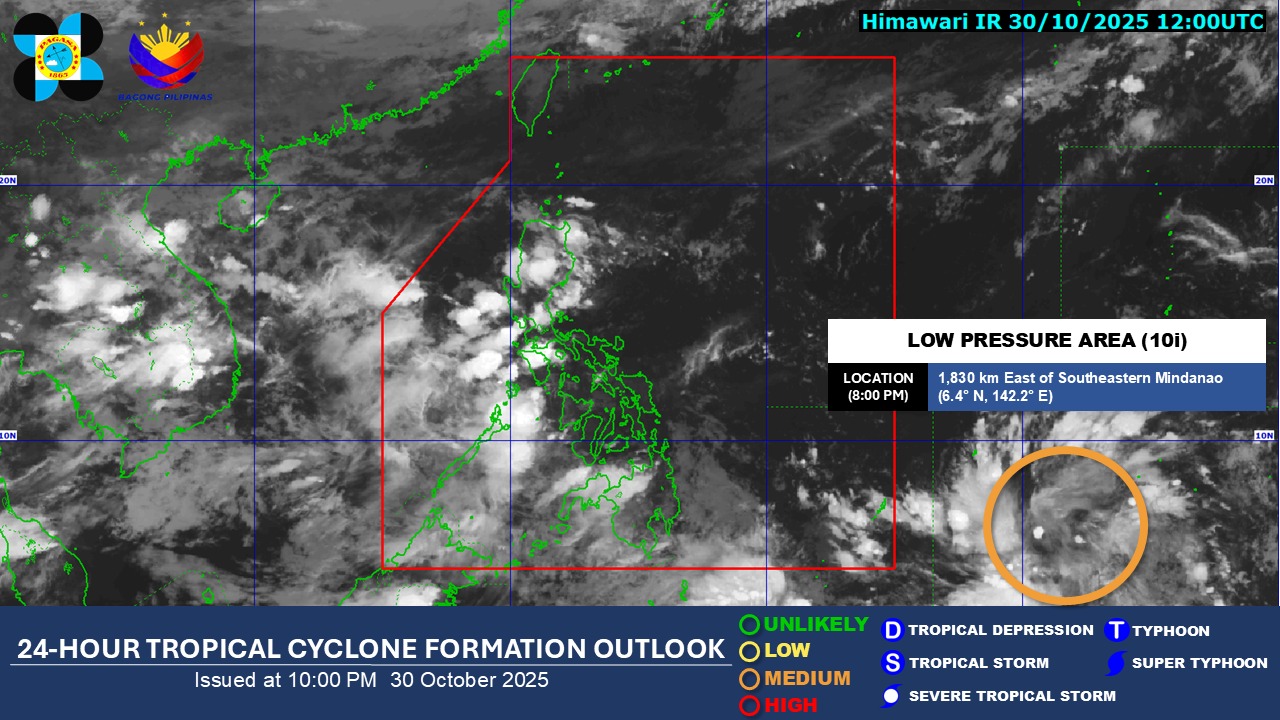 Bagyong ‘Tino’, posibleng tumama sa Eastern Visayas sa Nobyembre 4