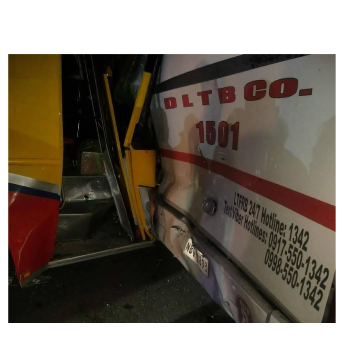 Limang pasahero sugatan sa salpukan ng bus sa Calauag, Quezon