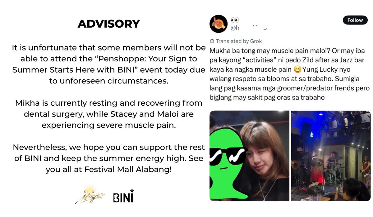 Fans ng BINI nagalit kay Maloi: Hindi raw makapunta sa event dahil sa sakit, pero spotted sa gig ni Zild!
