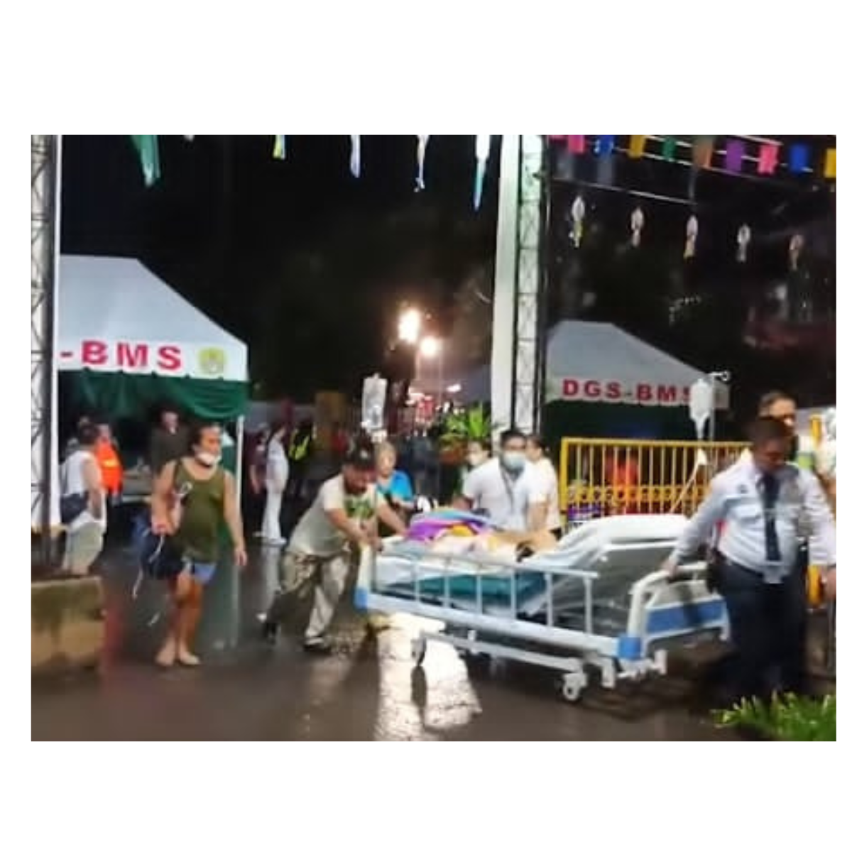 Mga pasyente sa CCMC agarang  inillikas sa panganba ng aftershocks,ngunit pinasok muli matapos ang malakas na ulan