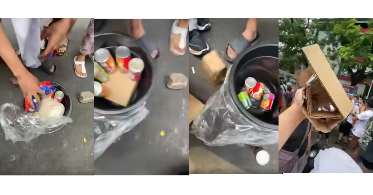 Jesus Falcis calls out 'pancit carton' relief goods from Sen. Bong Go