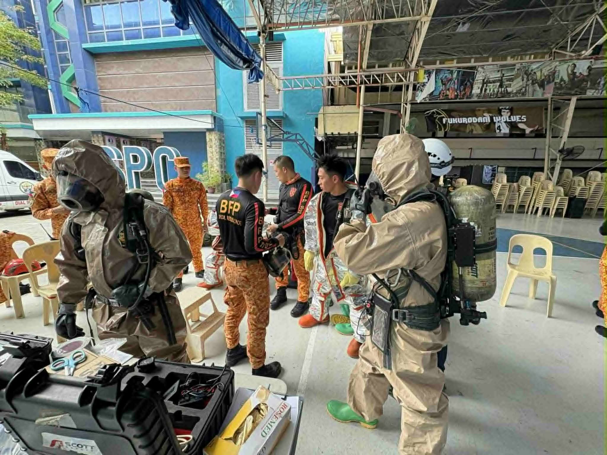 Chemical spill sa Davao City kaugnay ng earthquake response