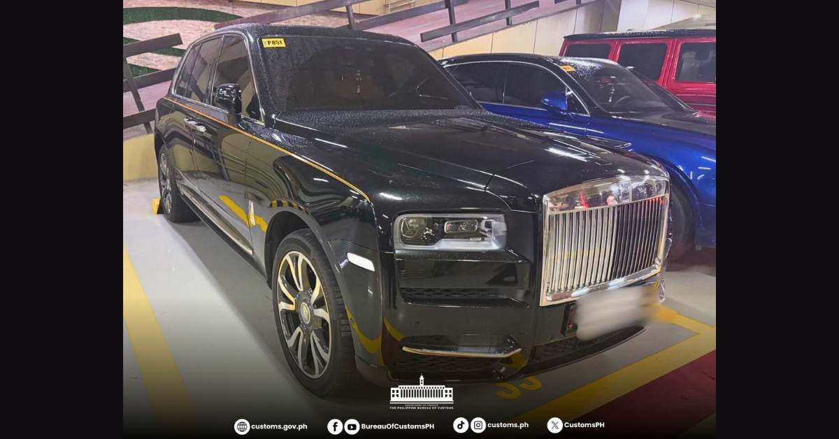 7 luxury cars ng Discaya kasama ang Rolls-Royce umbrella i-auction sa Nob. 15 — BOC