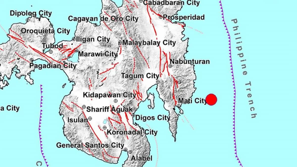 PHIVOLCS: ‘Doublet-type’ na lindol sa Davao Oriental, unang beses mula 1992 sa Philippine Trench