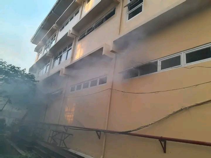 DPWH-CAR caught in fire — Fire or clearing operation?