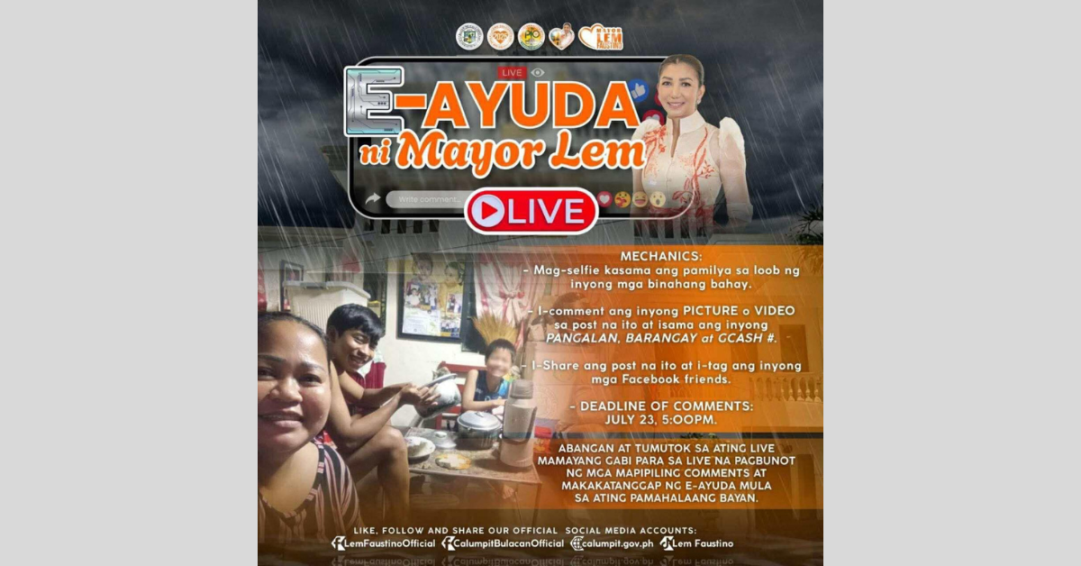 Mayor Lem, nagpaliwanag sa E-ayuda kapalit ng selfie sa binahang bahay