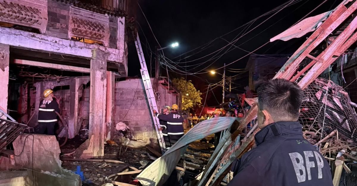 What caused the Christmas Day blast that killed two in Dagupan City?