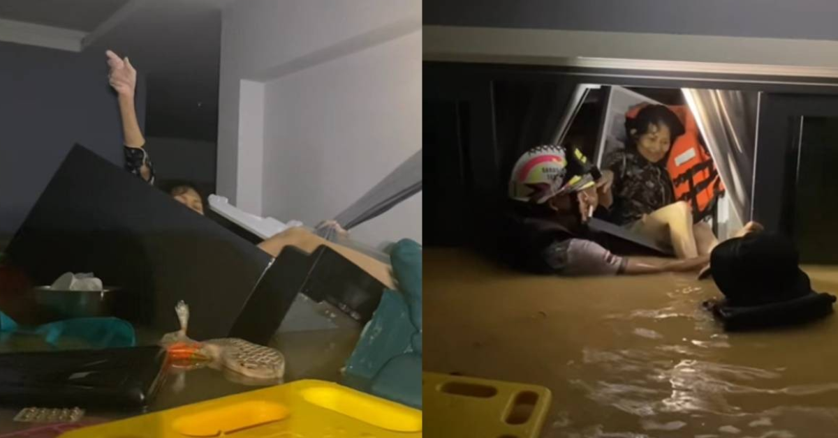 Ina nalunod sa matinding baha sa Hat Yai, anak nakaligtas matapos ang 4 na araw sa ref