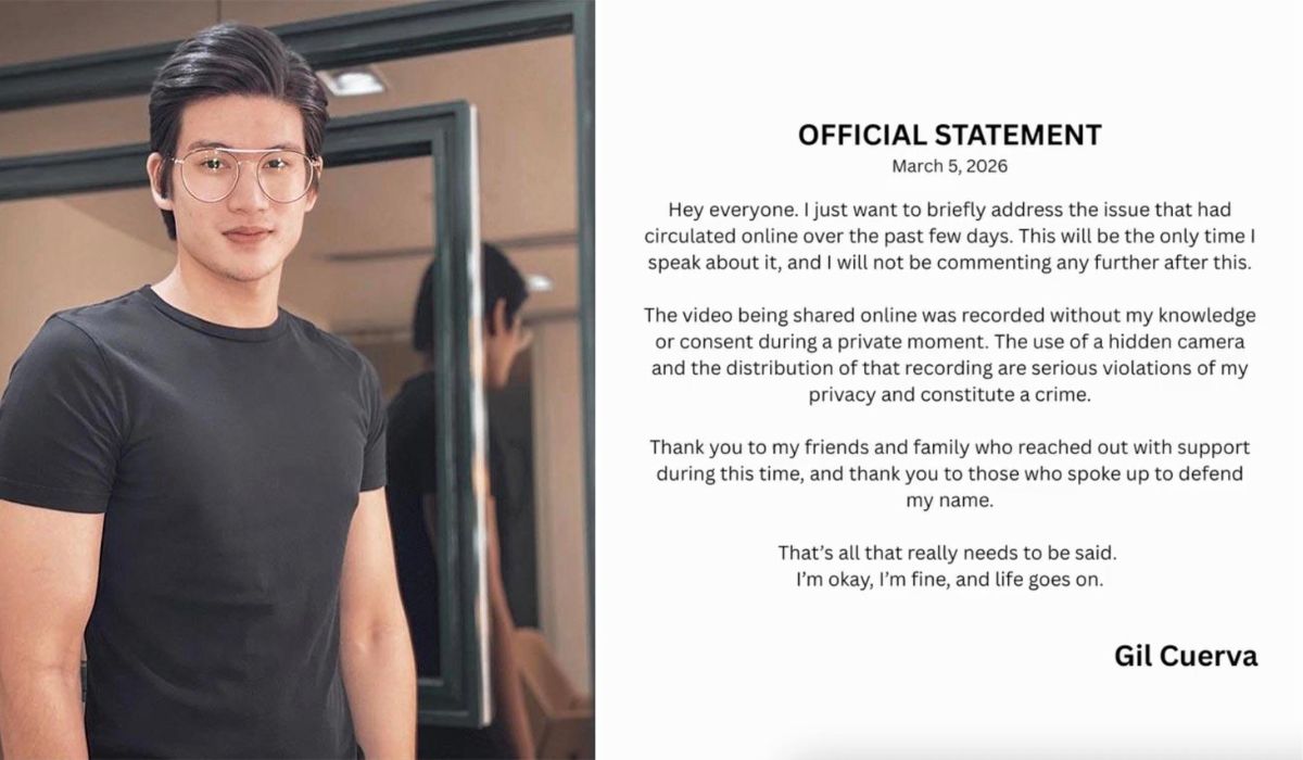 Gil Cuerva nagsalita sa leaked video scandal: 'Recorded without my knowledge'