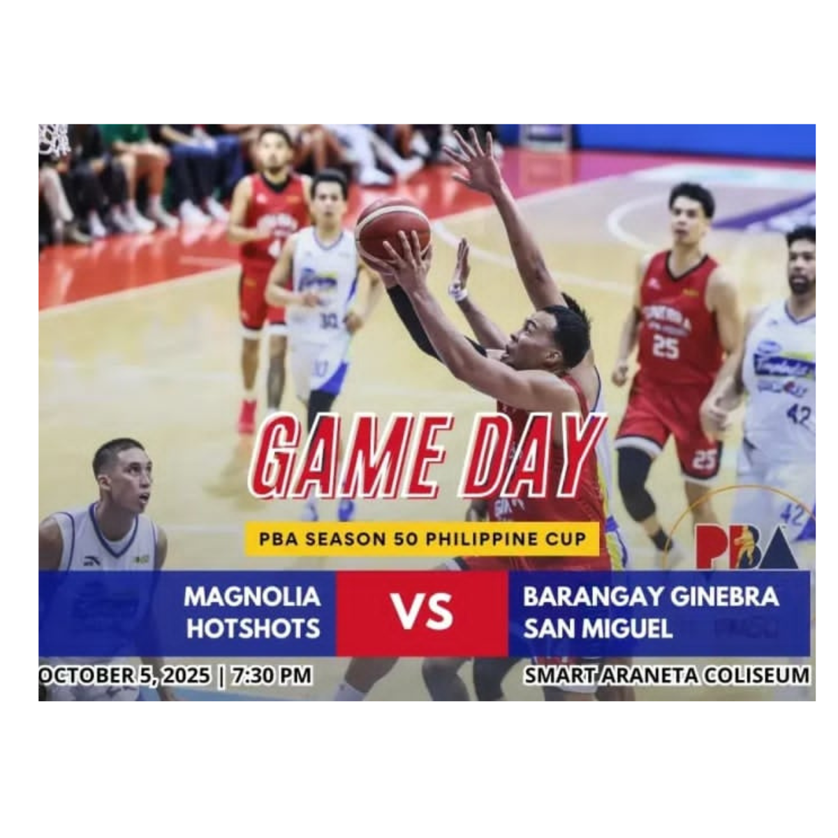 PBA Season 50 opisyal nang binuksan; Magnolia at Ginebra, nagtagisan sa “Manila Clasico” sa opening game