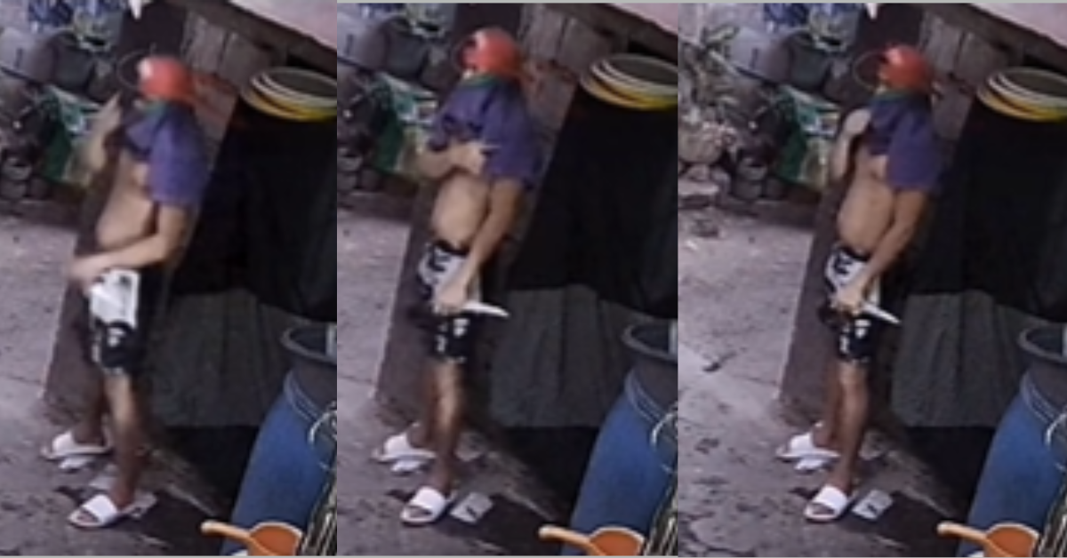 Cainta robbery caught on CCTV — Suspect makes sign of the cross before attack