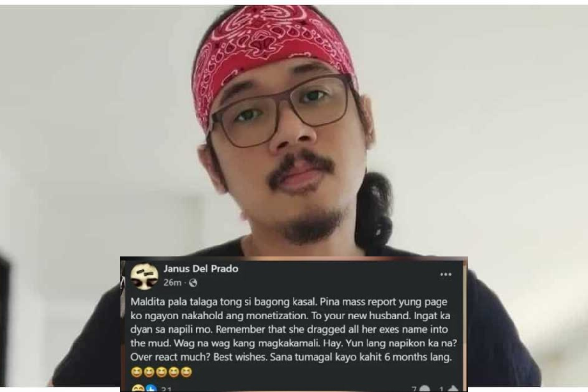 Janus del Prado, inamin na naka-hold ang monetization ng Facebook account; sinisi umano ang ‘ill-wishes’ ng di pinangalanang bagong kasal