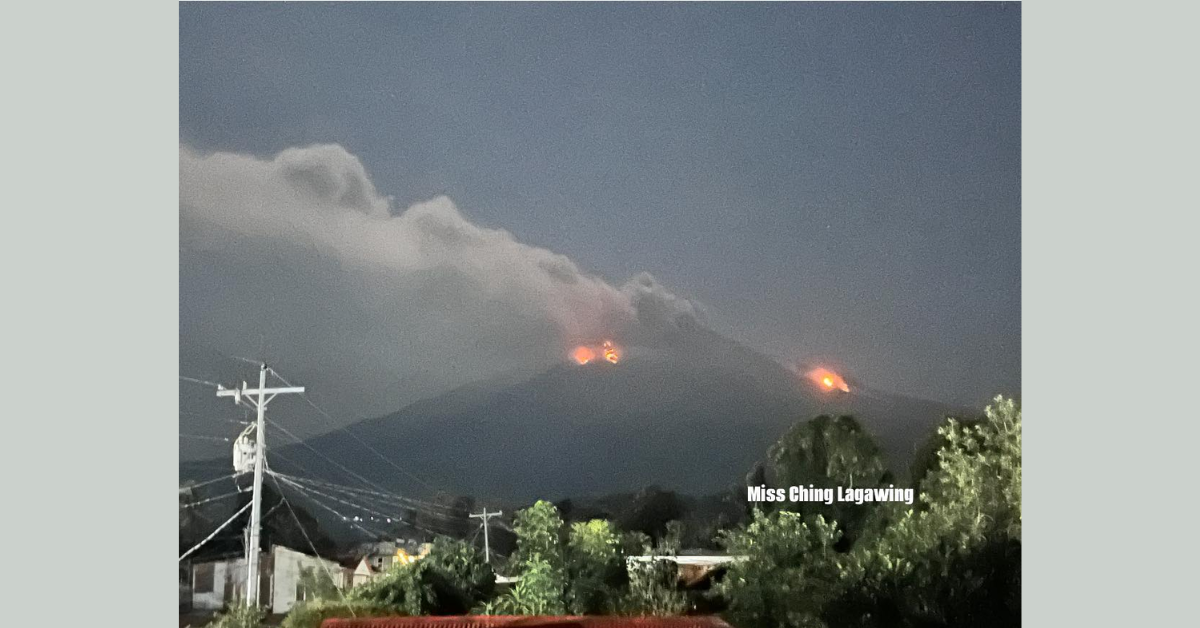 Mount Kanlaon erupts with ash plume, flows
