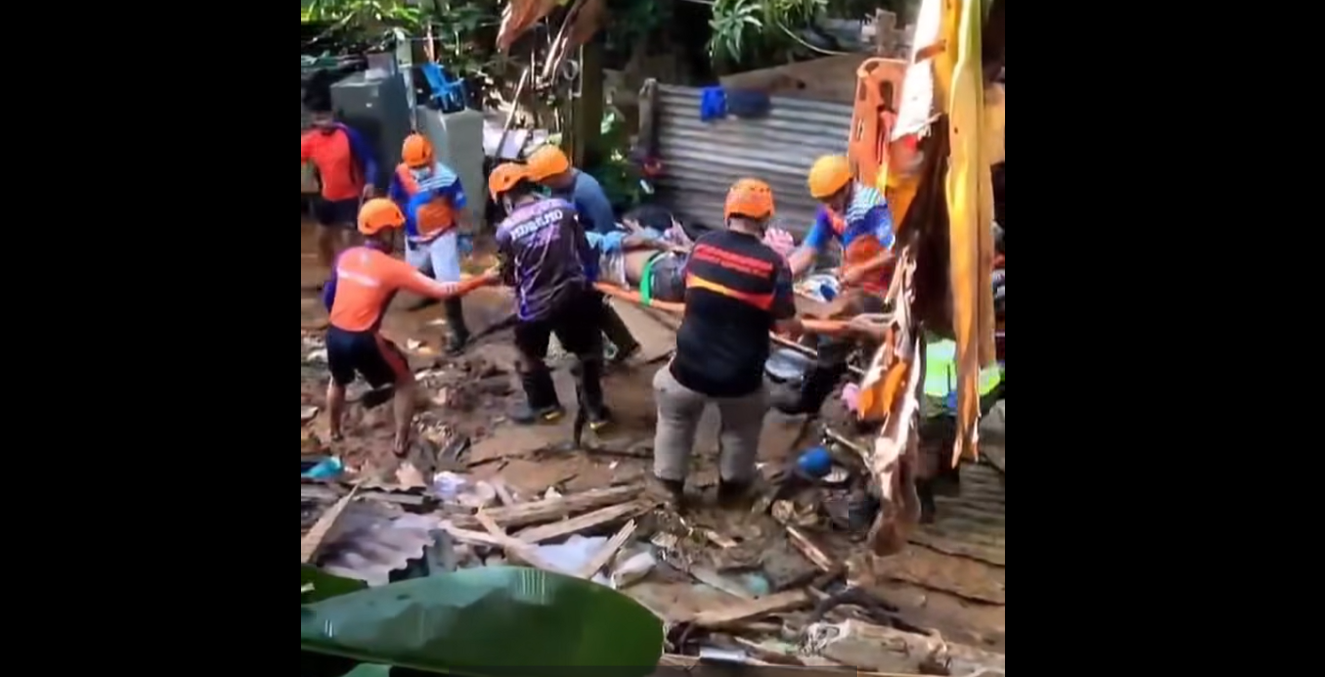 Magkapatid, patay matapos matabunan ng lupa sa isang landslide sa Mauban, Quezon