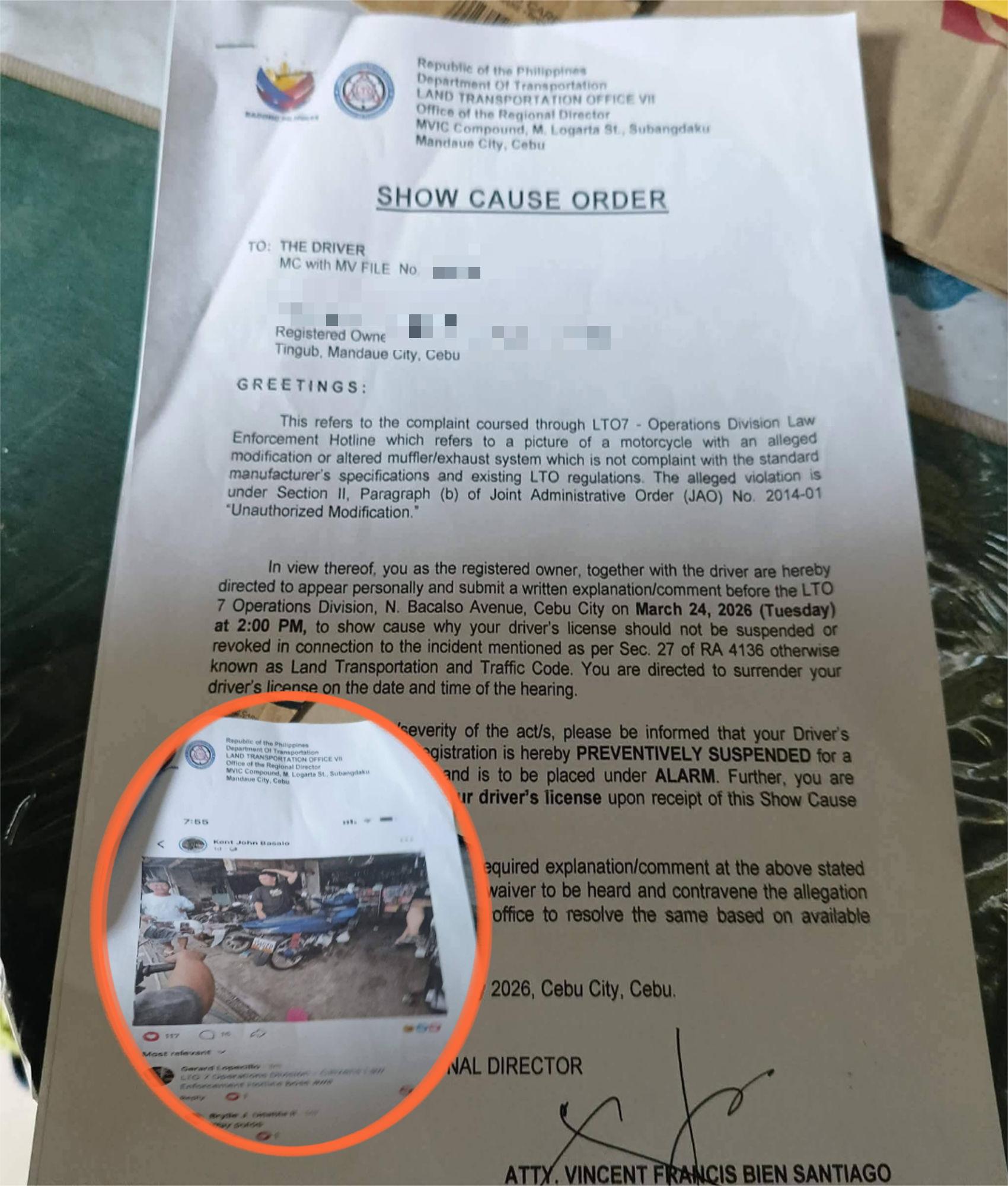 Motorist penalized for facebook post of modified muffler — Can social media evidence define a traffic violation?