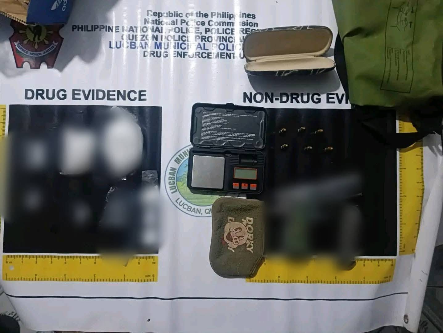 Higit sa ₱1-milyong halaga ng ilegal na droga, baril, mga bala at timbangan; nasabat sa Lucban, Quezon