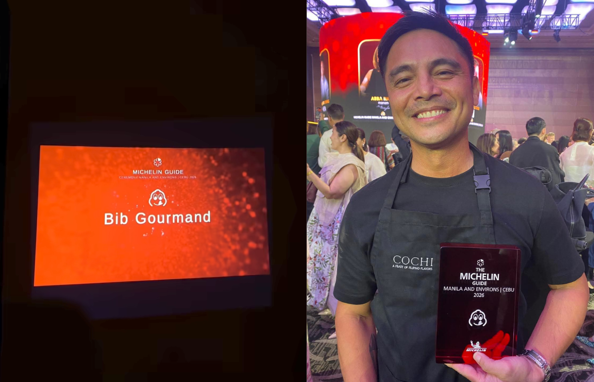 Restaurant ni Marvin Agustin na Cochi, kinilala ng Michelin Guide Philippines 2026 sa pamamagitan ng Bib Gourmand award