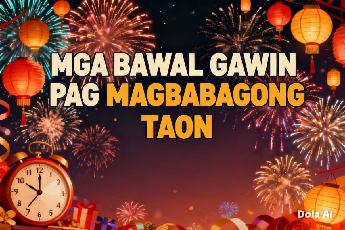 Mga bawal gawin bago sumapit ang bagong taon – ayon kay Aling Marites