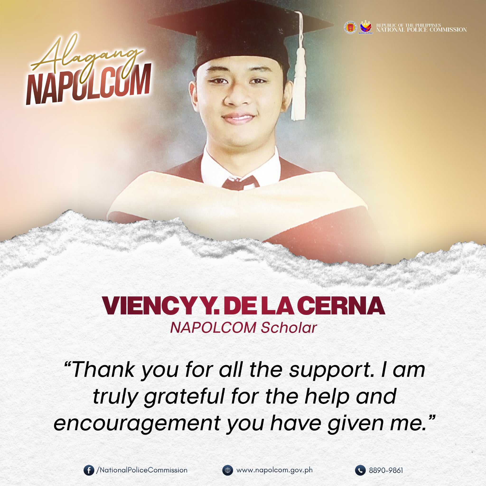 NAPOLCOM scholarship transforms life; From student to future advocate — Can dreams inspire public service?