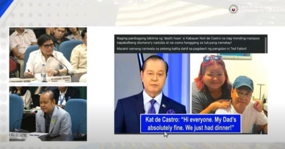 Beteranong mamamahayag suportado ang panukala laban sa fake news, hinimok ang pananagutan ng platforms