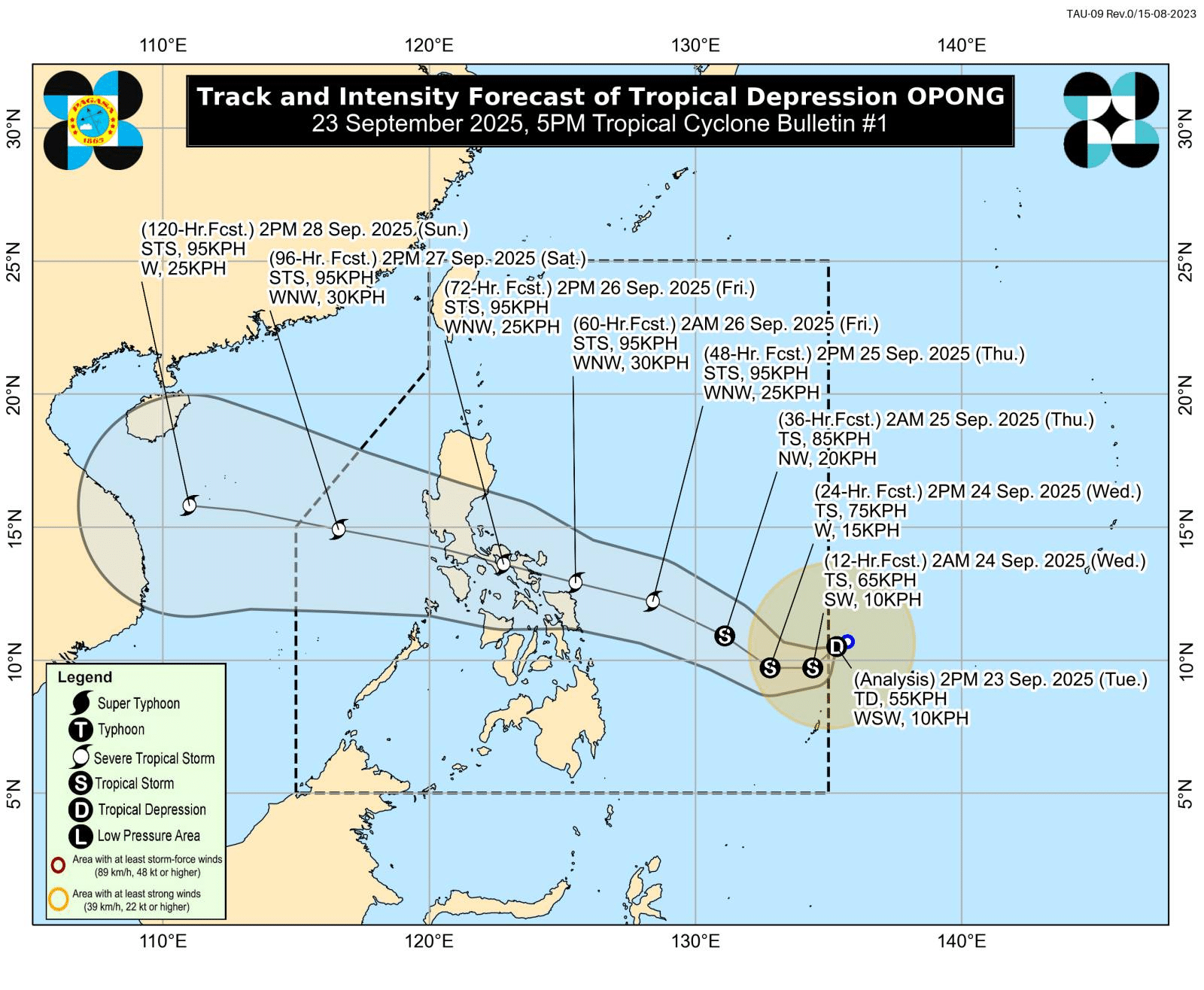 abagat paiigtingin ni Opong — malalakas na hangin sa Luzon at Visayas