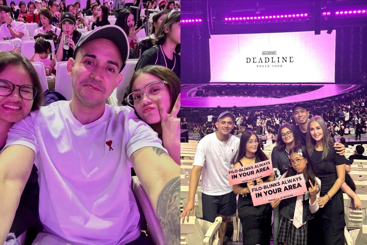 Paolo Contis all-out daddy mode; Modern family moment with Lian Paz at John Cabahug sa Blackpink concert