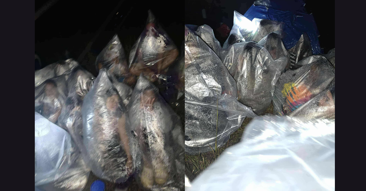 Mga residente sa Medellin natulog sa ulan balot ng plastik matapos lindol