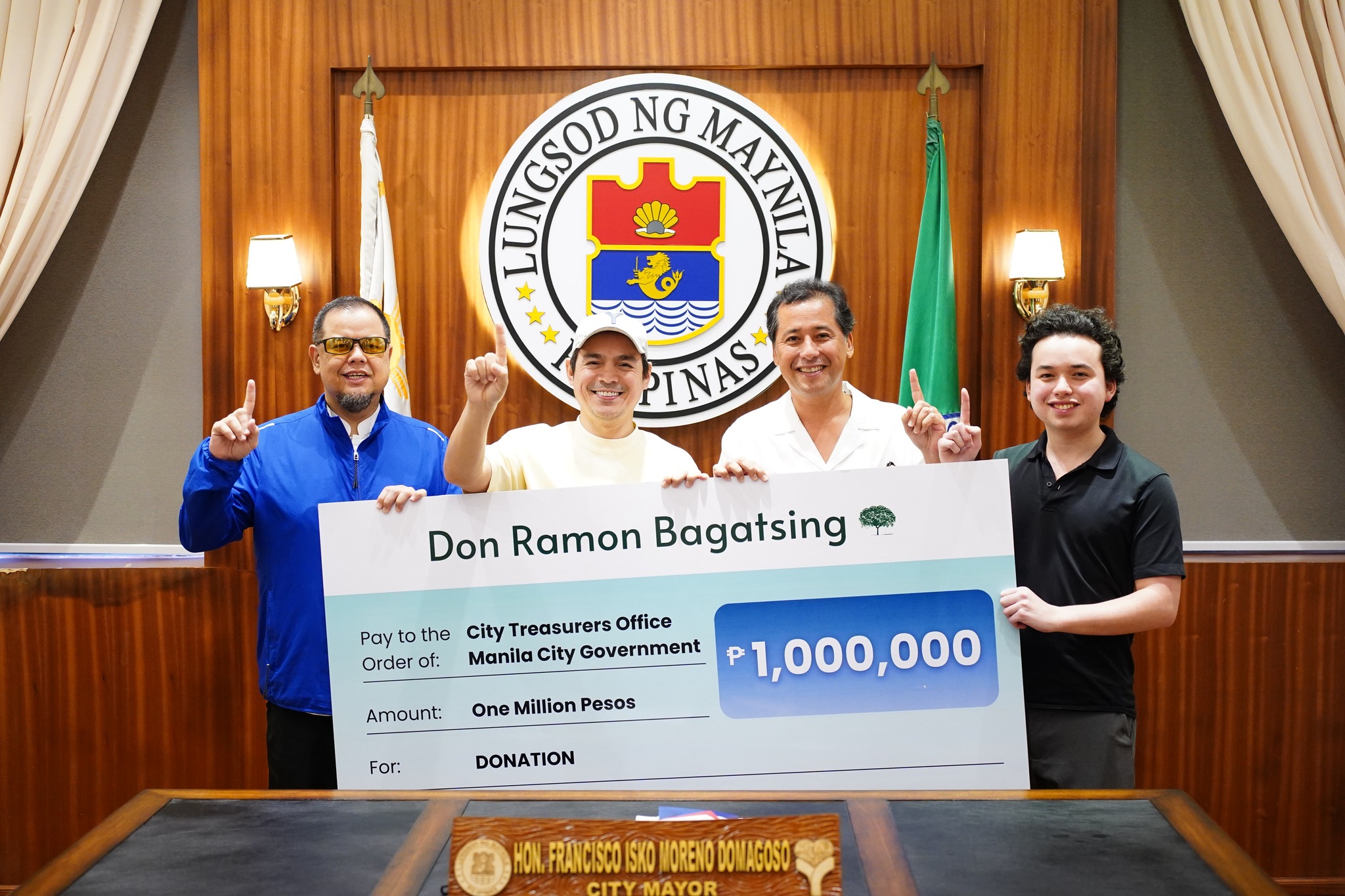 Tingnan: Don Ramon Bagatsing, nag-donate ng ₱1-milyon para sa Maynila