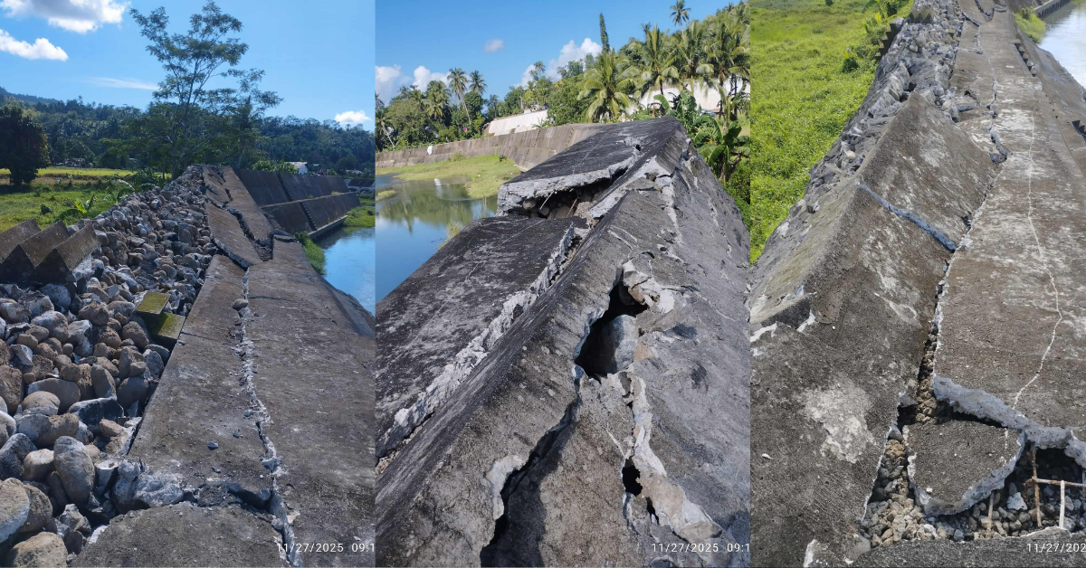 ₱87M flood control gumuho kahit walang baha sa Surigao