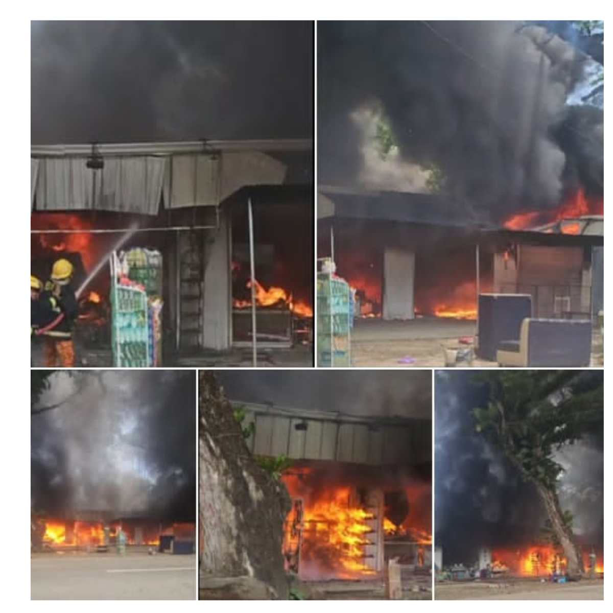 Sunog tumupok sa commercial building sa Aborlan, Palawan; sanhi at halaga ng pinsala, iniimbestigahan