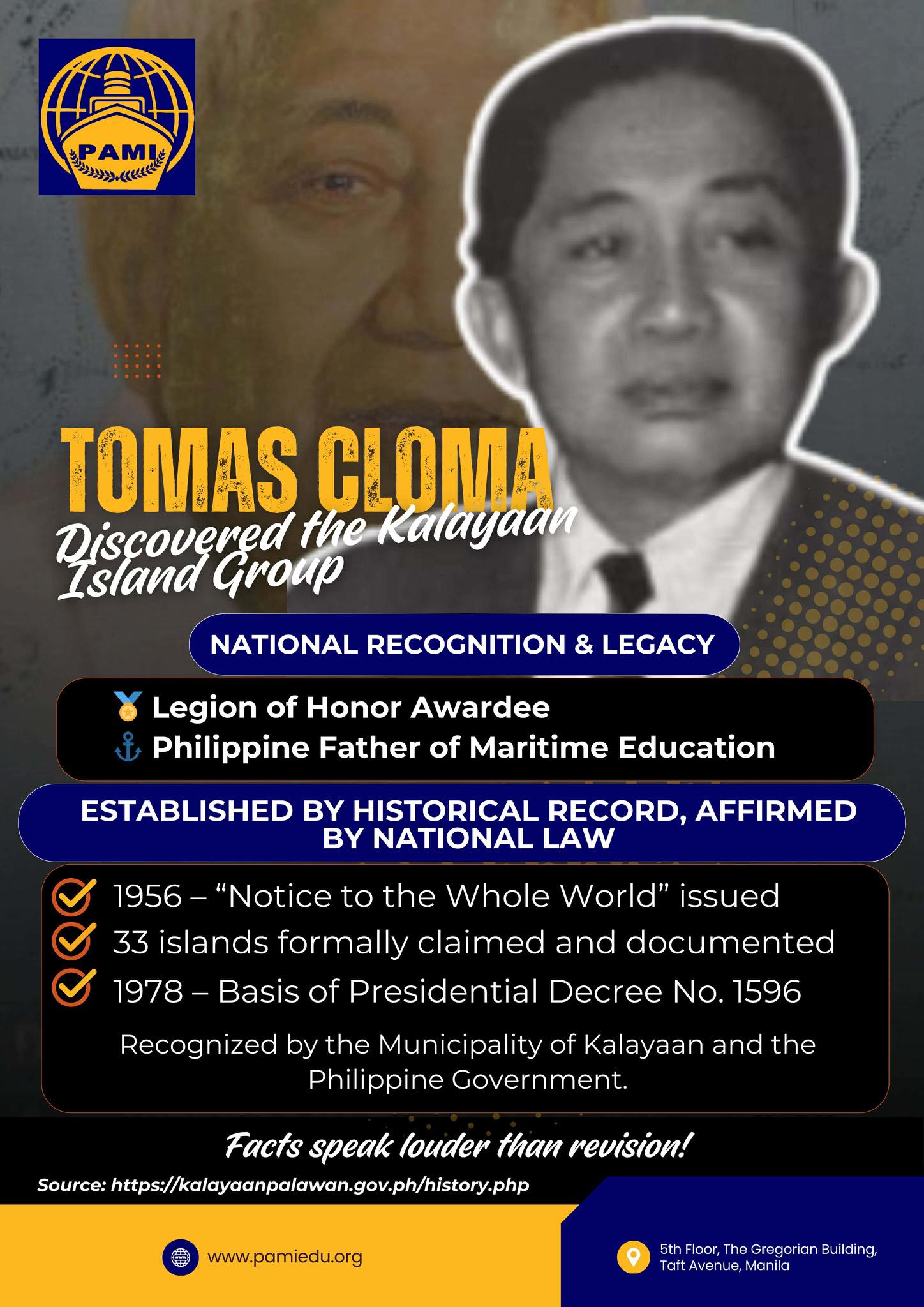 Marcoleta challenges claim that Tomas Cloma discovered Kalayaan Island Group