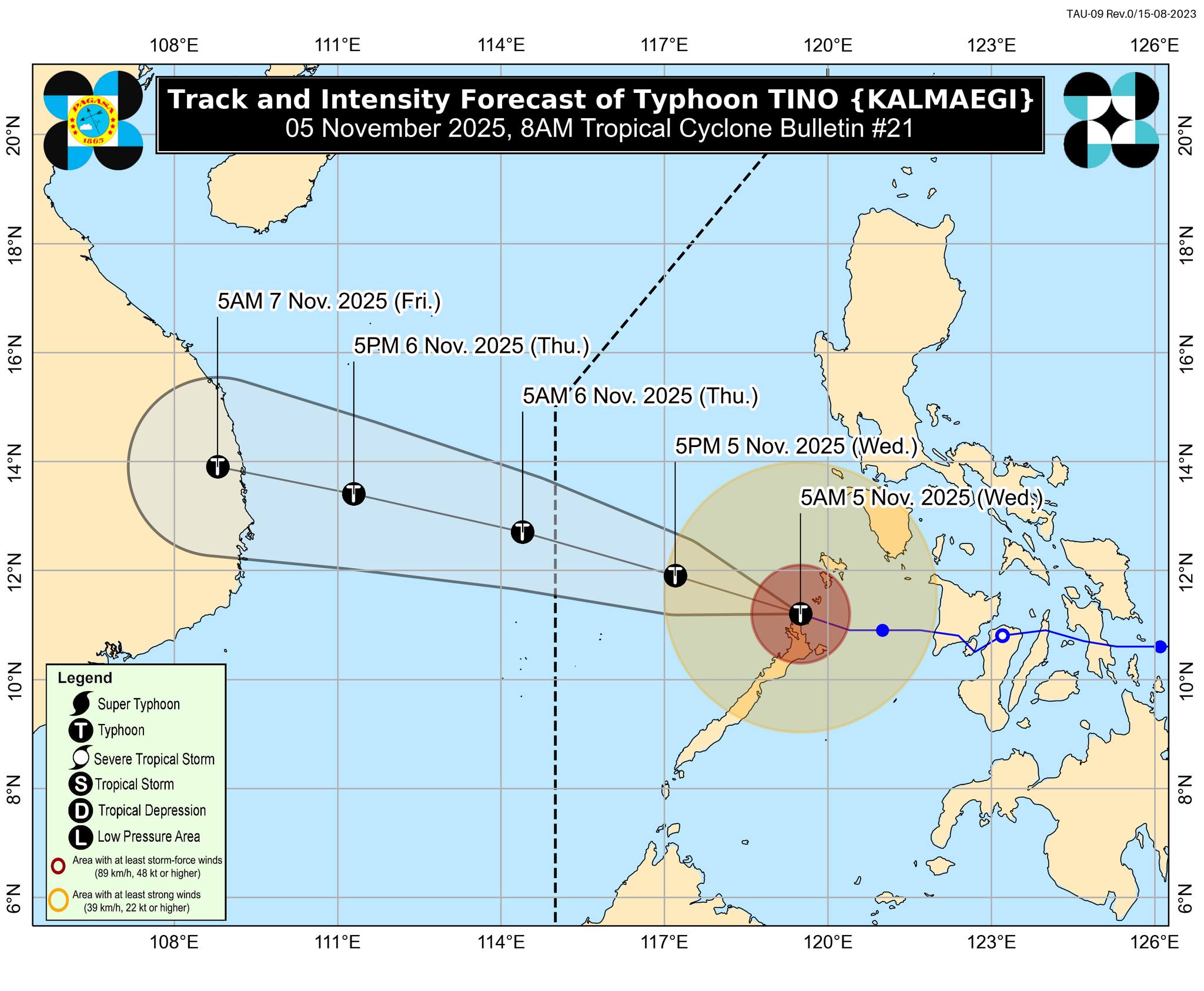 Palawan binabayo ng Signal No. 4 matapos ang ika-7 landfall ni Tino