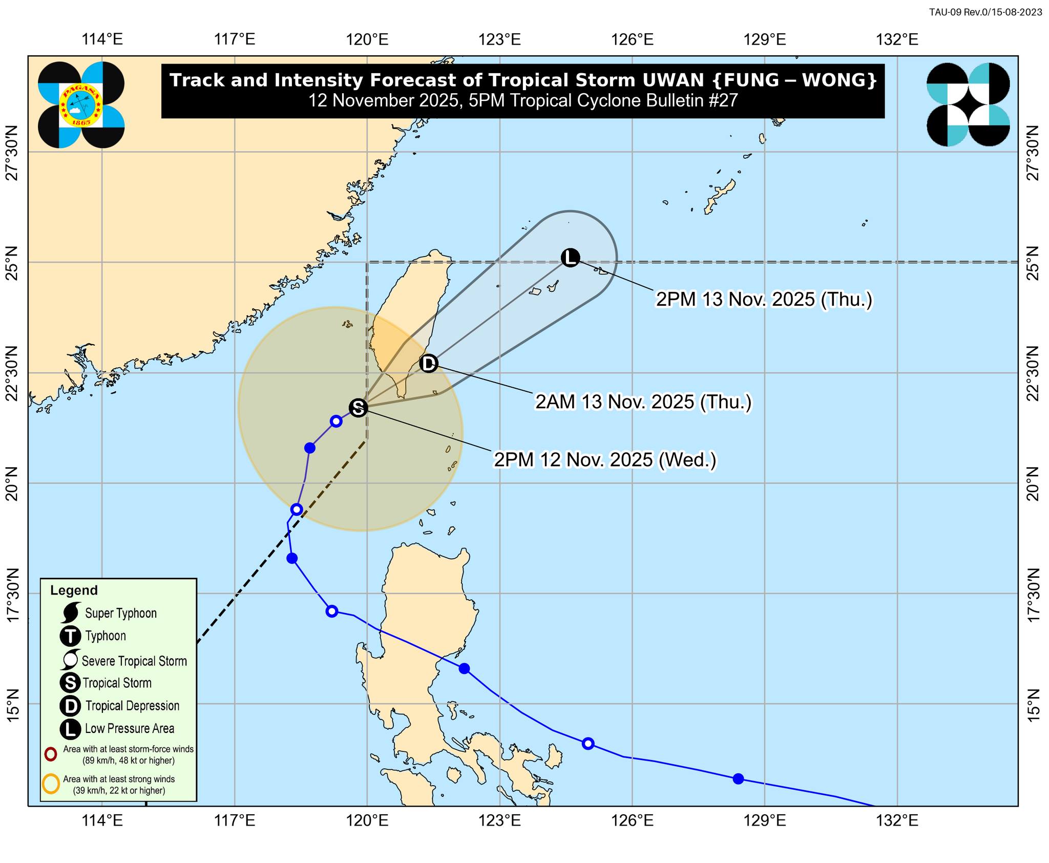 Signal No. 1 itinaas sa Batanes habang Uwan muling sumulpot sa PAR