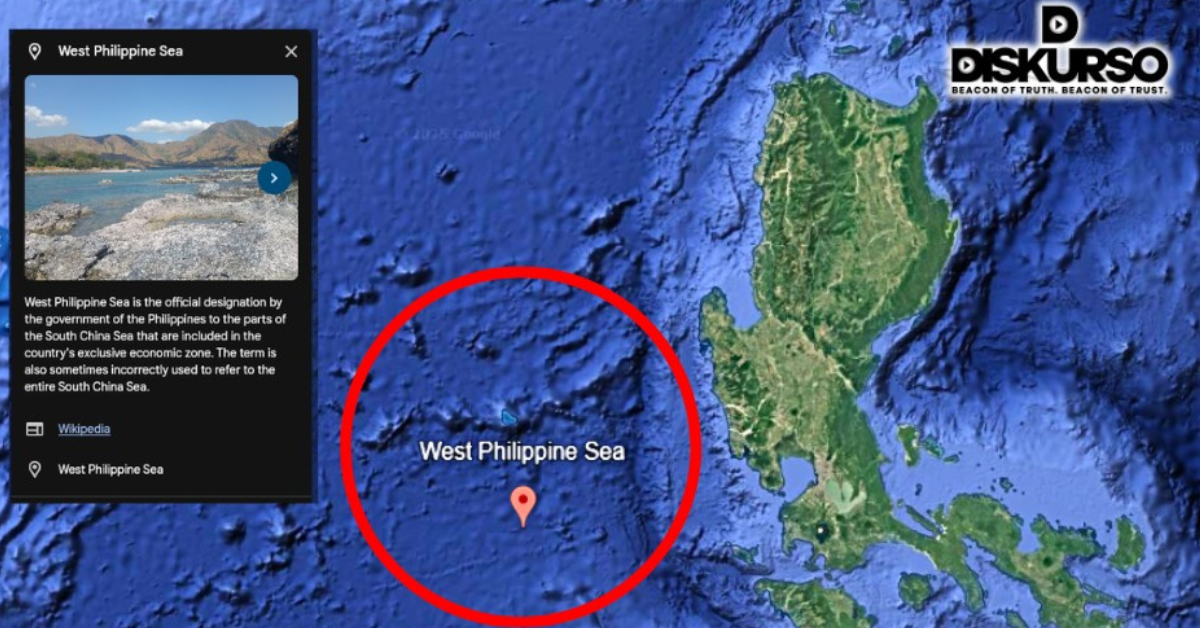 Google Maps, inilagay ang West Philippine Sea sa rekord